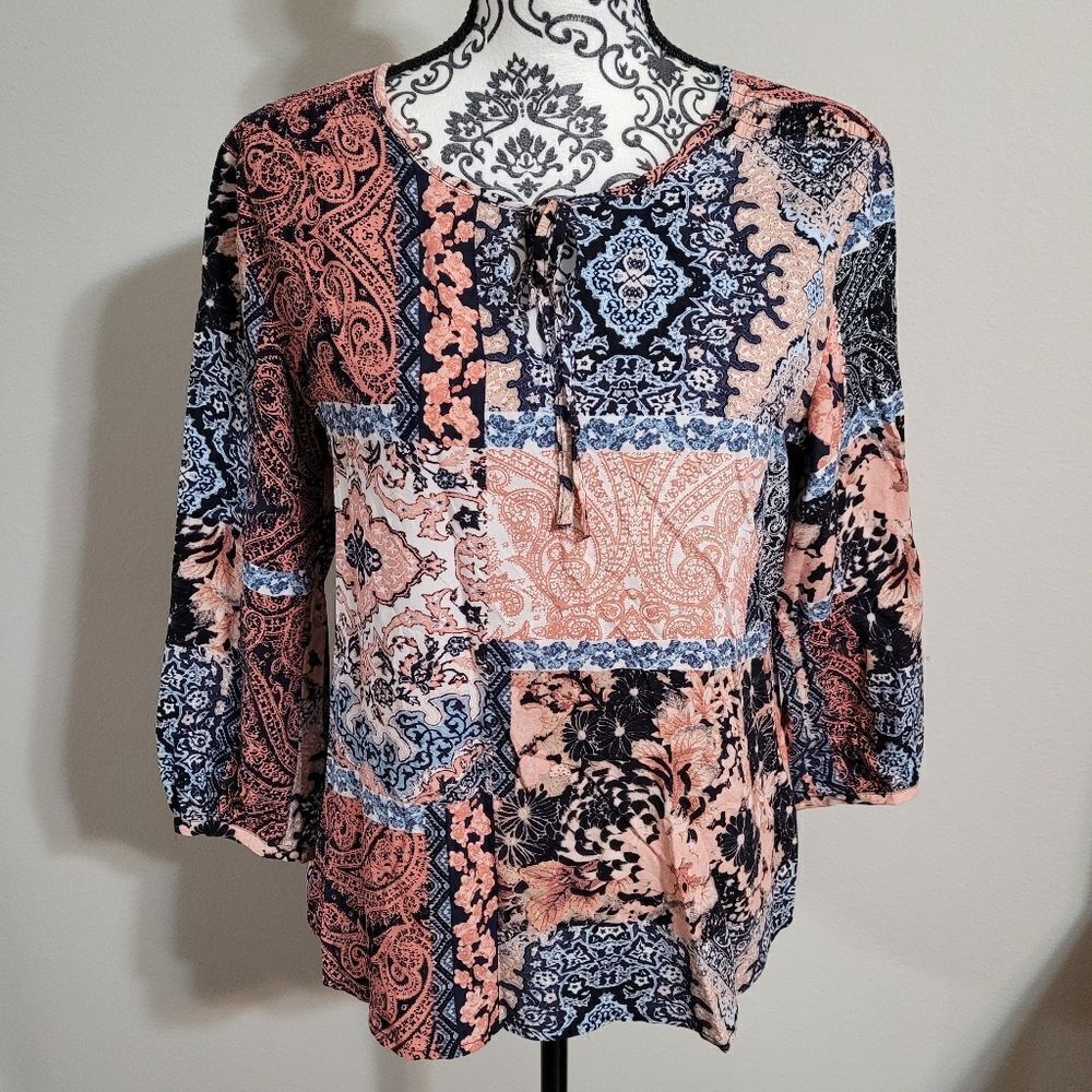 Crosby woman's multicolored medium boho top